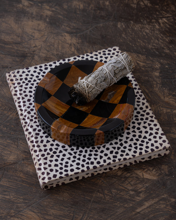 Checkered Ashtray