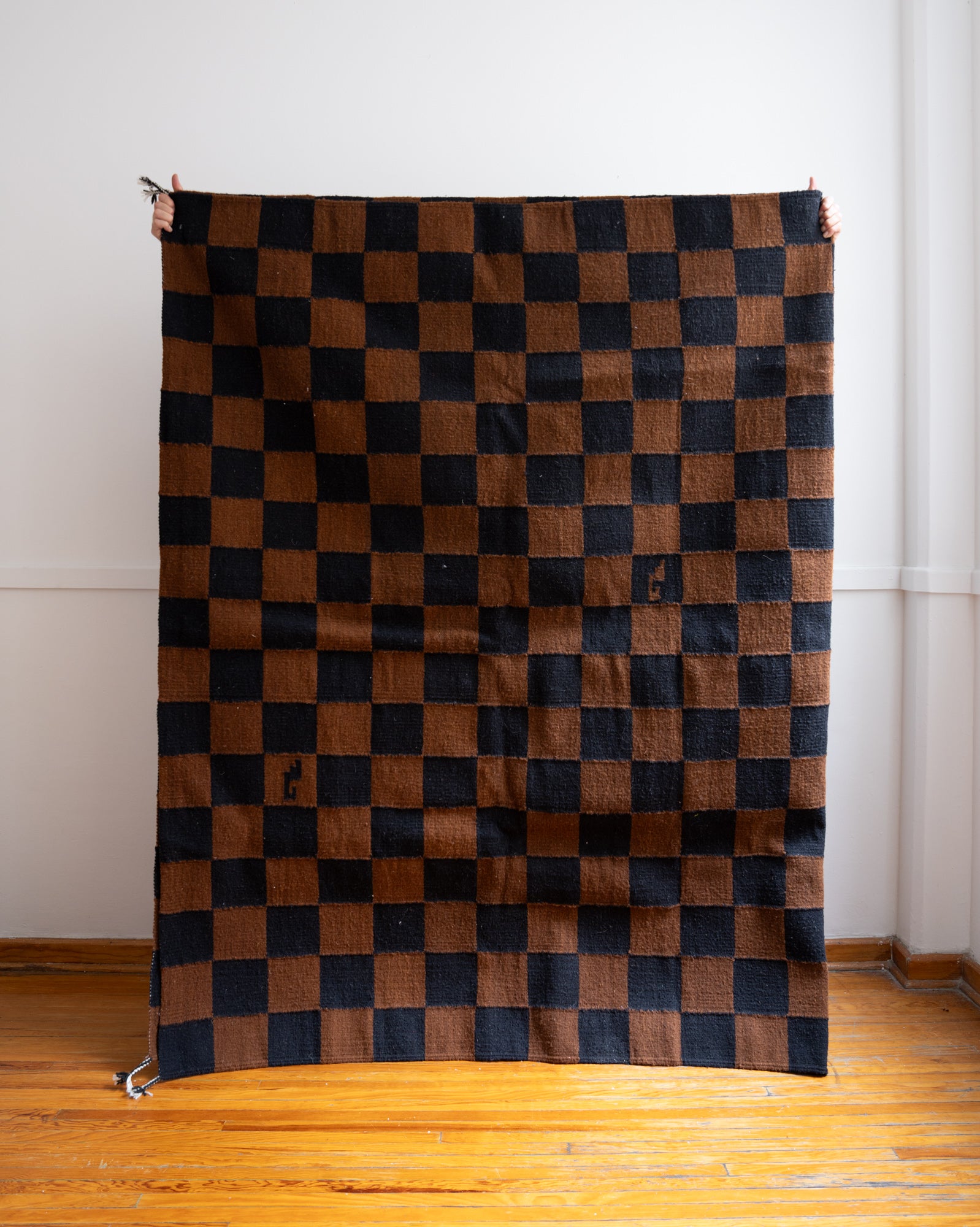 Checkered Wool Rug